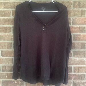 New directions Intimates grey buttery soft sleep shirt size xl